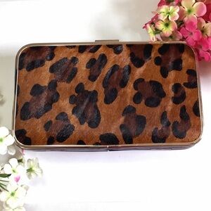 Brand NWT Lulu Townsend Animal Print Clutch
